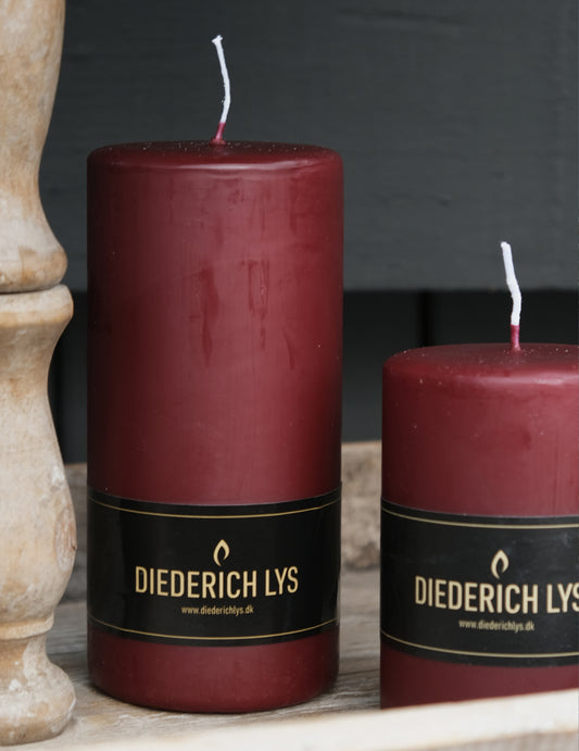 Stumpenkerzen Bordeaux
