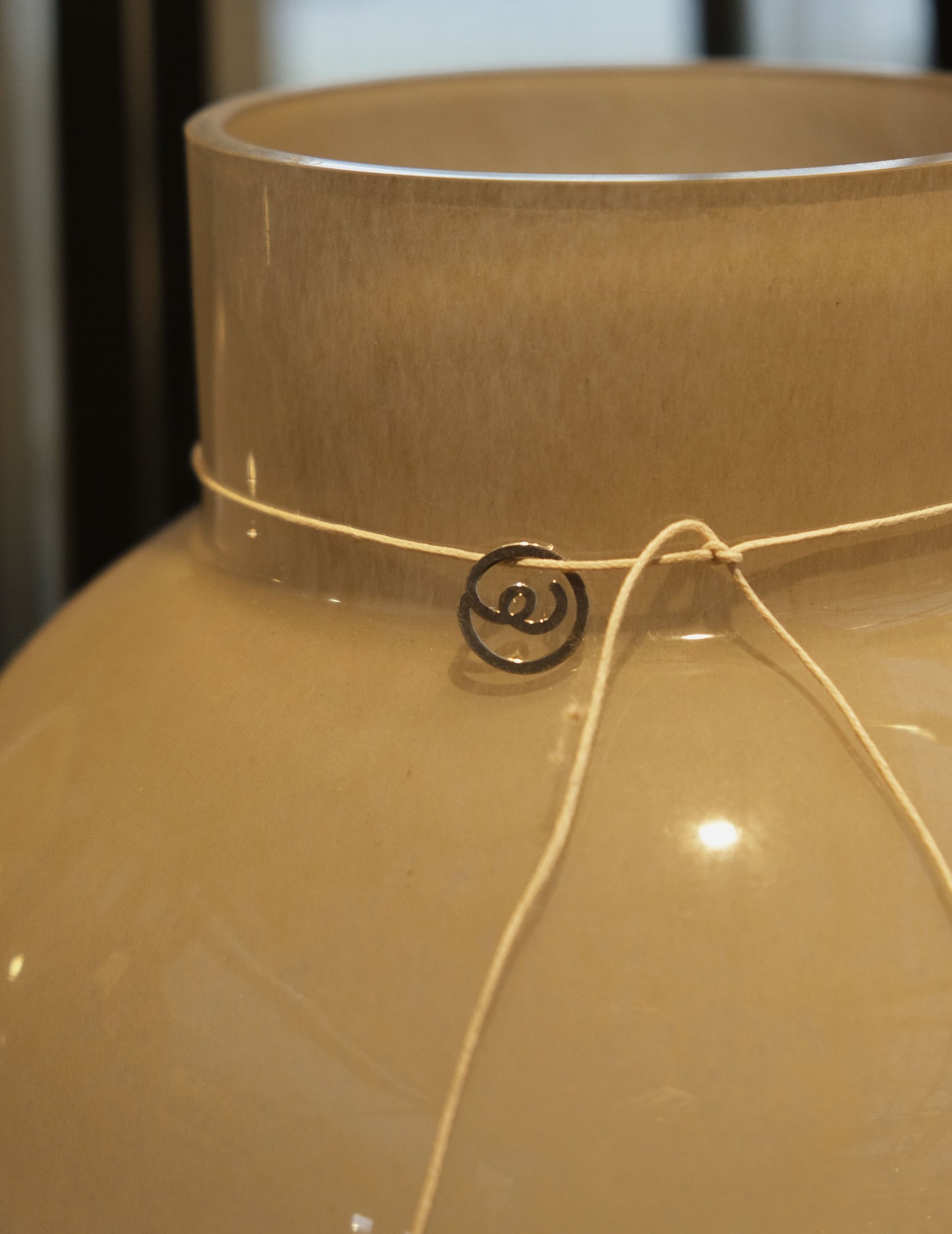 Ernstform Glasvase rund - Beige