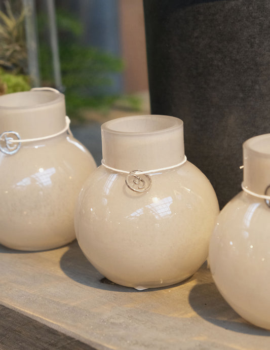 Ernstform Glasvase rund - Beige