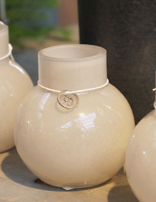 Ernstform Glasvase rund - Beige