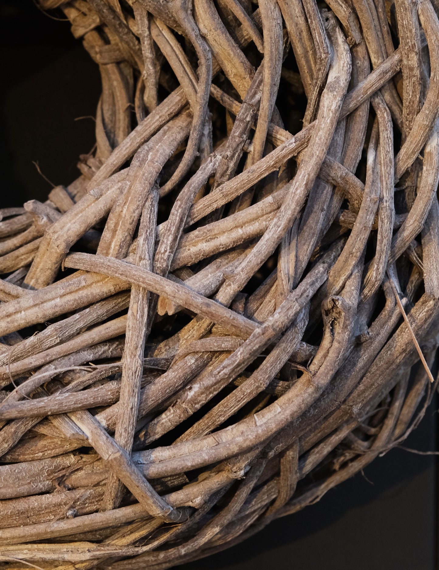 Holzkranz weiß gekalkt