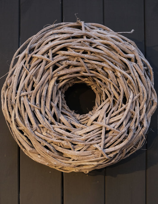 Holzkranz weiß gekalkt