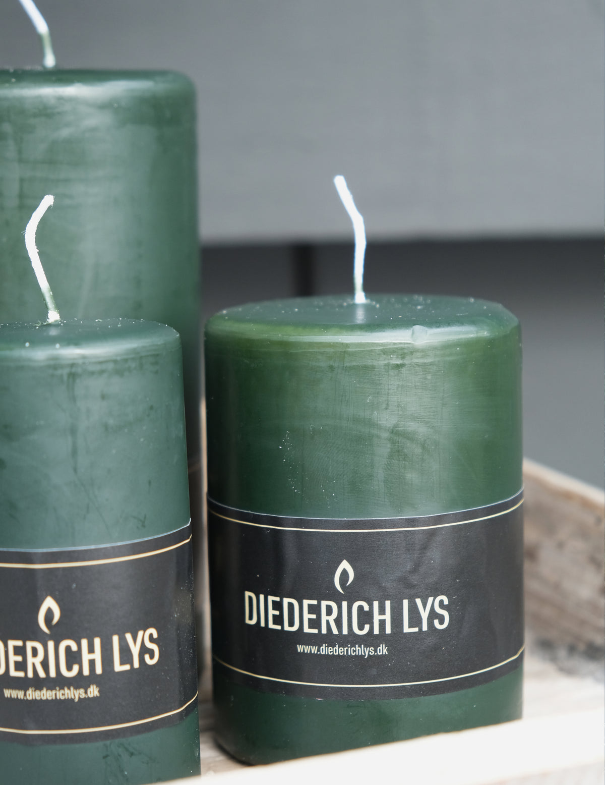 Stumpenkerzen Dyb Olive