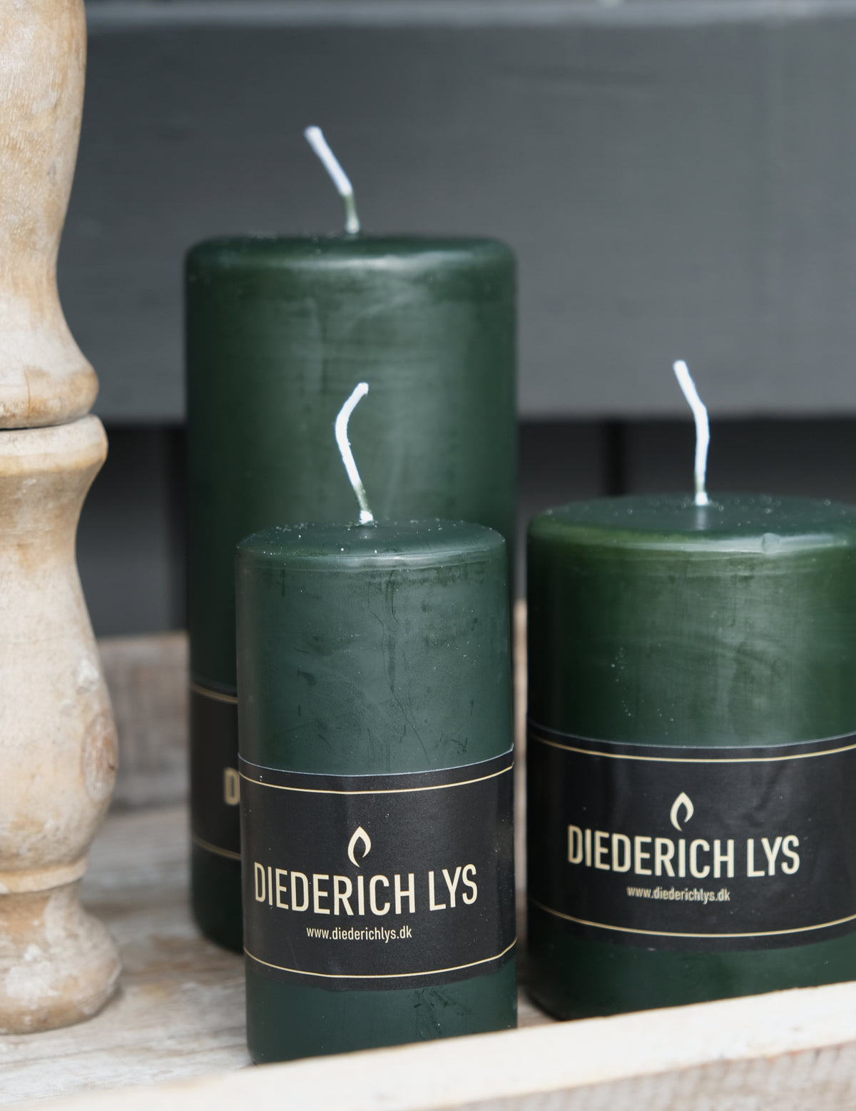 Stumpenkerzen Dyb Olive