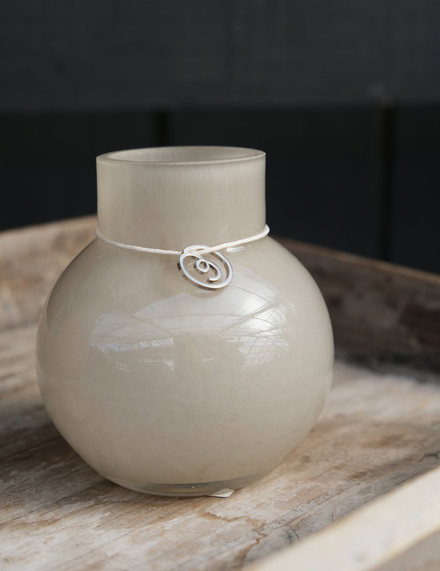 Ernstform Glasvase rund - Beige