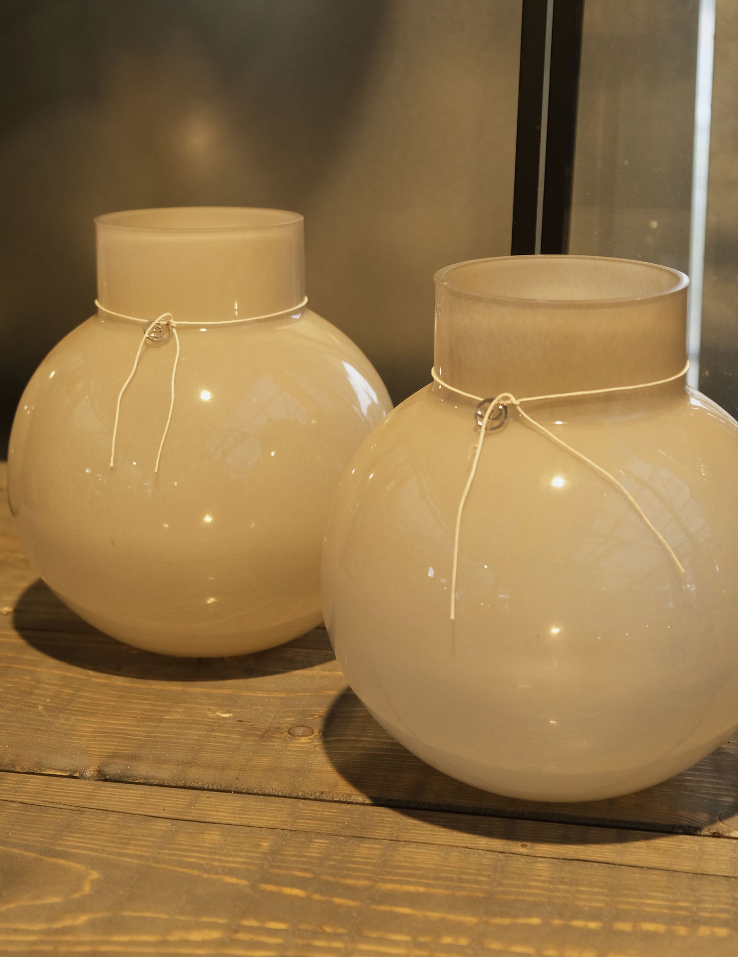 Ernstform Glasvase rund - Beige